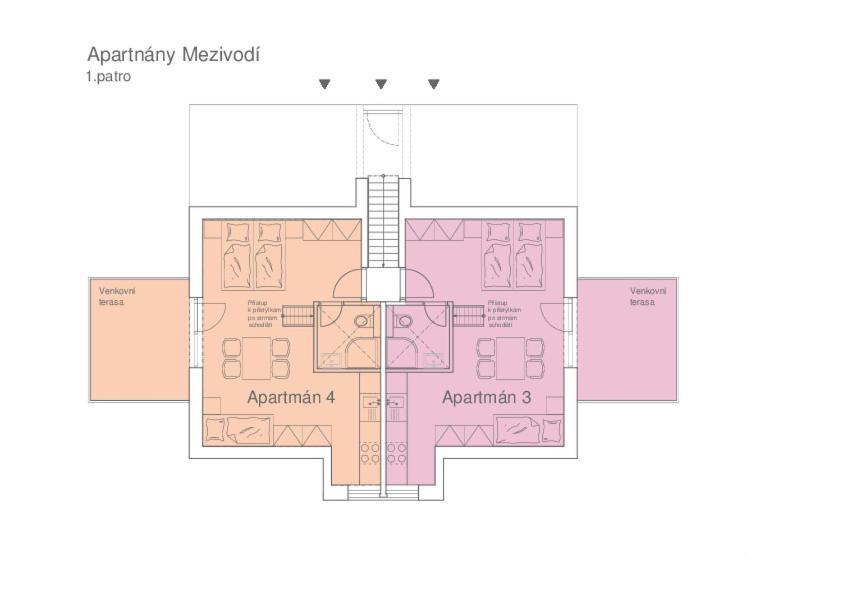 Apartmány Mezivodí Kycera Exteriér fotografie